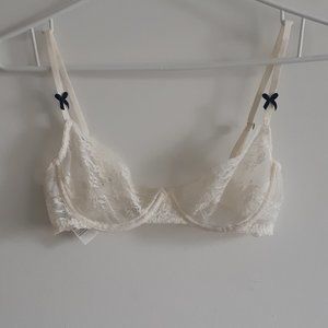 Gilly Hicks See Through Lace Balconet Push 'Em Up Bra 34B